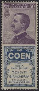 1924 - Coen 50 cent., Pubb n° 10, ... 