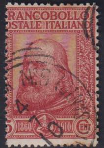 1910 - Garibaldi 15 cent. rosso carminio, ... 