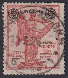 1924 - Vittoria sovr. Lire Una  su 10 ... 