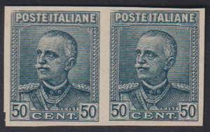 1928 - 50 cent. ardesia, n° P225, splendida ... 