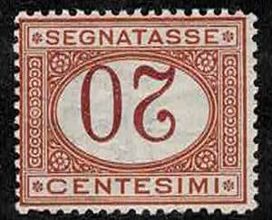1890 - 20 cent., Sx n° 22a, con cifra ... 