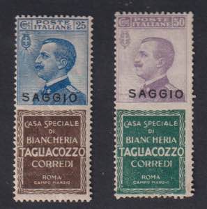 1924 - Tagliacozzo 25 + 50 cent., Pubb n° 8 ... 