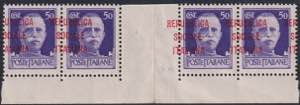 1944 - 50 cent. sovrastampato RSI, n° ... 