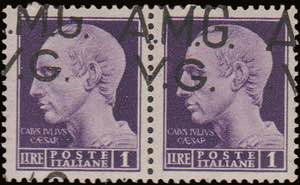 1945 - 1 Lira, n° 8 (hh), ottima coppia ... 