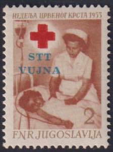 1953 - Croce Rossa 2 d., n° 93a, ottimo, ... 
