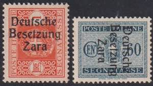 1943 - Sovr. su 60 cent. e 1 Lira, Sx n° ... 