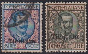 1917 - Sovr. TIENSIN, 5 e 10 Lire, n° 13 ... 