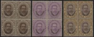 1893 - Umberto I, 40 e 60 cent + 1 Lira, n° ... 