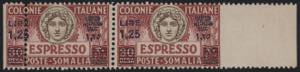 1927 - Sovrastampato Lire 1,25 su 30 Besa, ... 