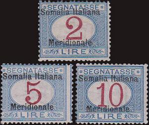 1906 - Somalia Meridionale, Sx n° 1/11, ... 