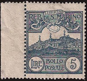 1903 - Vedute 5 Lire ardesia, n° 45, ... 