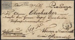 1859 - 40 cent. azzurro, cifra “0” ... 