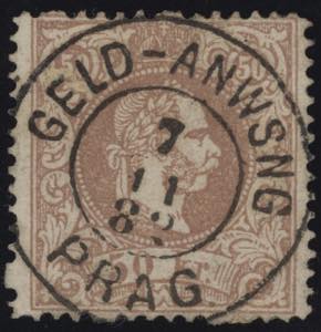 1867 - 50 Kr. rosa bruno, n° 38B, ottimo, ... 