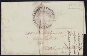 1870 - 18 lettere in franchigia, ... 