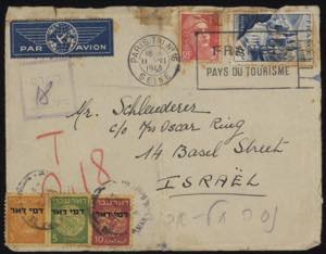 1949 - Dmei Doar, Sx n°  1/3, su lettera ... 