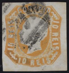 1862 - 10 reis arancio, n° 14, ... 