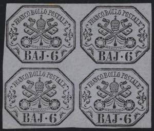 1852 - 6 baj. lilla grigio, n° 7A, in ... 