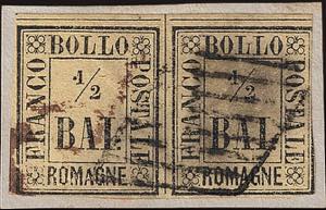 1859 - 1/2 baj giallo paglia, n° 1, ottimo, ... 