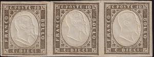 1861 - 10 cent. grigio olivastro chiaro, n° ... 