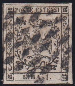 1853 - 1 Lira bianco, n° 11, ... 