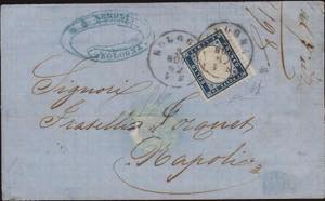 1862 - 20 cent. azzurro, n° 2g, ottimo, ... 