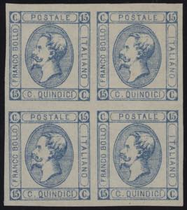 1863 - 15 cent azzurro “Litografato” del ... 