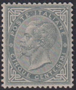1866 - 5 cent. grigio verde DLR, n° L16, ... 