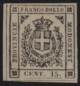 1859 - Governo Provvisorio 15 cent. grigio ... 