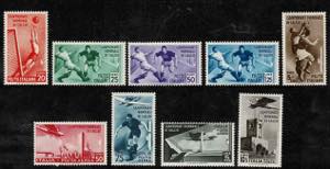 1934 - Mondiali di Calcio, n° 357/61 + A, ... 