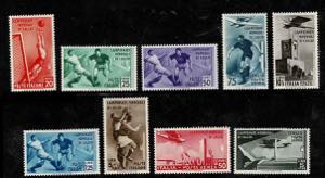 1934 - Mondiali di Calcio, n° 357/61 + A, ... 