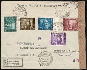 1942 - Impero, PA n° 111/115, 5 v. su ... 