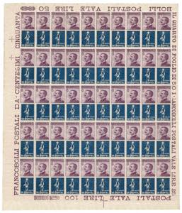 1924 - De Montel 50 cent., Pubb n° 12, in ... 
