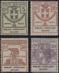 1924 - Bibliot. Circolanti Milano, SS n° ... 