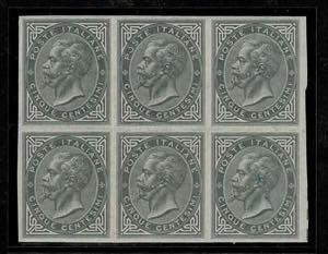 1863 - 5 cent. grigio verde TO , n° P16, in ... 