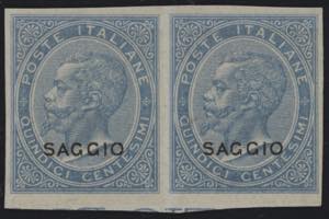 1863 - 15 cent. celeste, n° L18, splendida ... 
