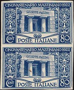 1922 - Mazzini 80 cent., n° 130, ottima ... 