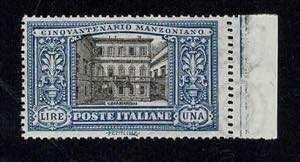 1923 - Manzoni 1 Lira, n° 155e, ottimo, ... 