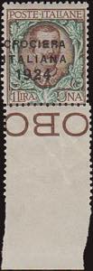 1924 - Crociera 1 Lira., n° 167ab, ottimo, ... 