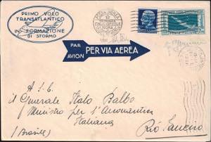 1930 - Balbo 7,70 Lire, PA n° 25, ottimo, ... 