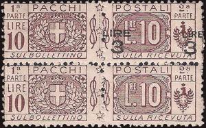 1923 - 3/10 Lire, PP n° 23db, splendida e ... 