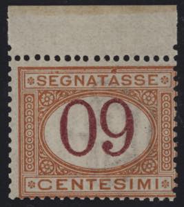 1890 - 60 cent. con centro capovolto, Sx n° ... 
