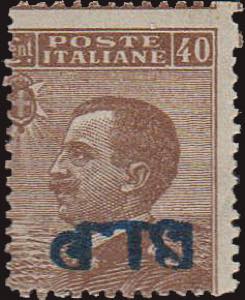 1921 - 40 cent. I tipo, BLP n° 4Ad, ottimo, ... 