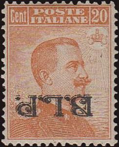 1922 - 20 cent. II tipo, BLP n° 7Ab, ... 
