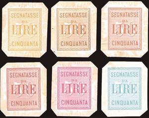 1884 - SEGNATASSE DA LIRE CINQUANTA - ... 