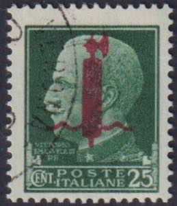 1944 - 25 cent. fascetto rosso, n° 490, ... 