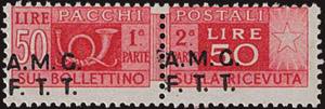 1947 - Sovrastampa di Trieste 50 Lire, PP ... 