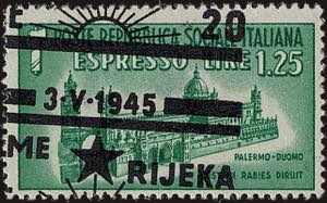 1945 - Sovrastampato 20 L. sullEspresso ... 