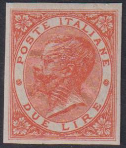 1874 - 2 Lire scarlatto - Collezione Spanò, ... 