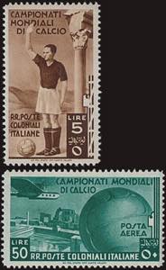 1934 - Mondiali di Calcio, n° 46/50 + A, ... 