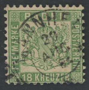 1862 - 18 kreuzer verde, n° 21a, ottimo. ... 